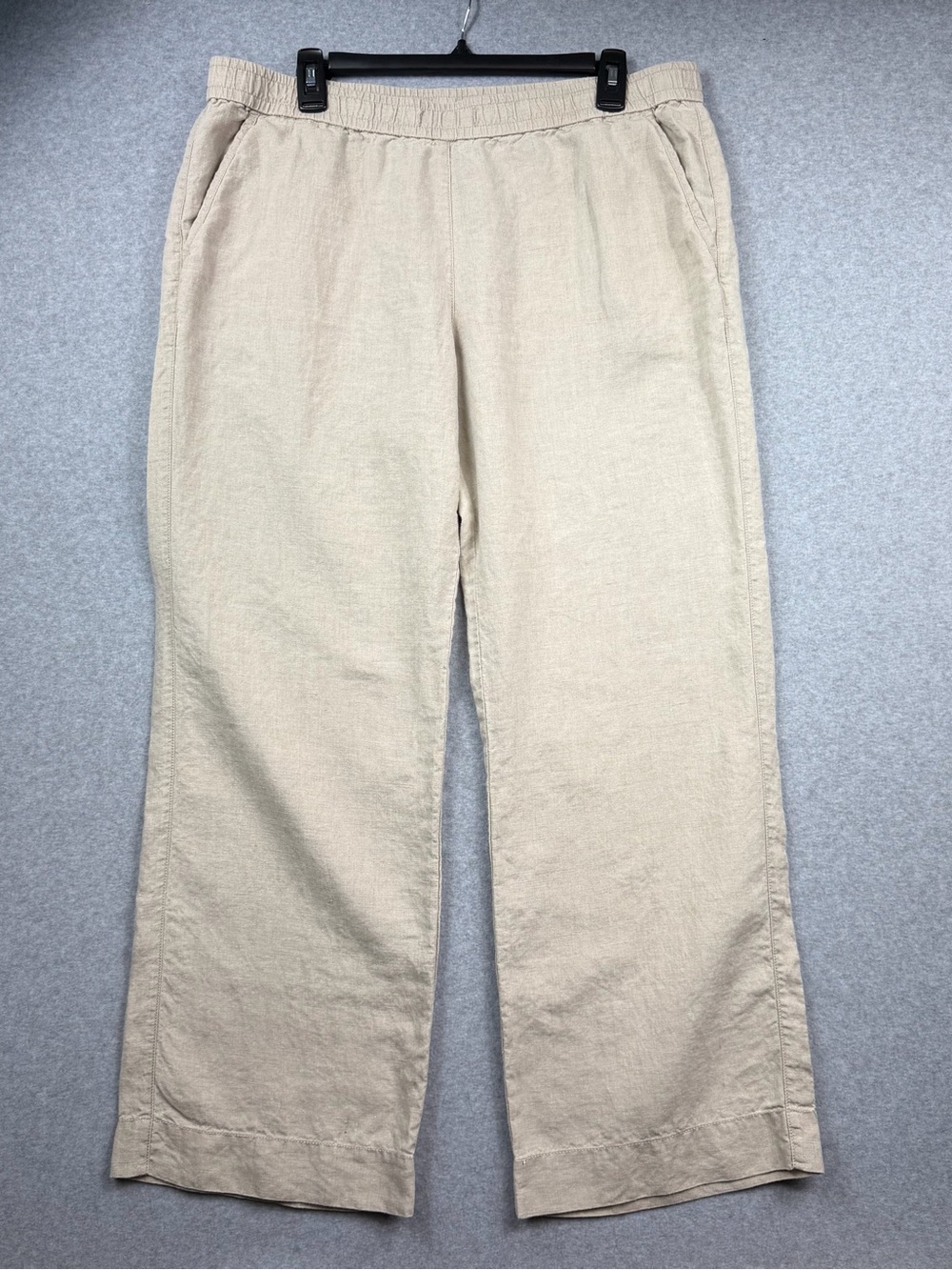 Tommy Bahama 100% Linen Elastic Waist  Straight Leg Casual Pants Women’s Large